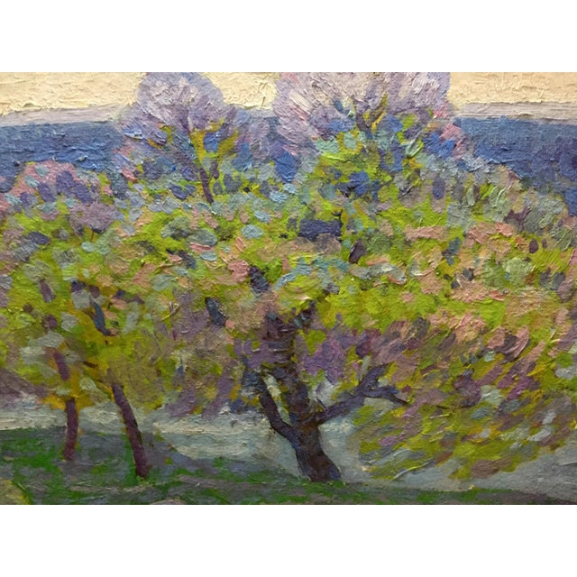 1960s Oil Painting Spring in the Kherson Region Grigory Savelievich Ruban For Sale - Image 4 of 11