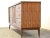 Walnut & Brass MCM Long Dresser For Sale - Image 4 of 13