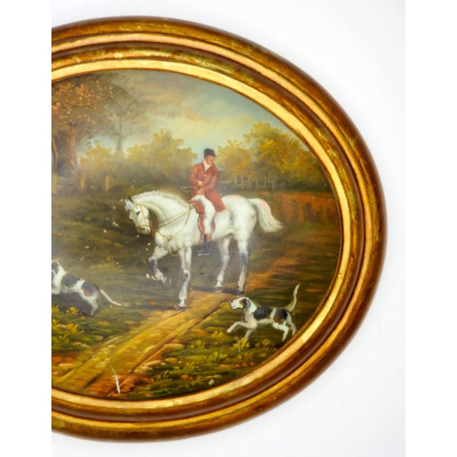 19th Century Oil on Wood English Hunt Scene For Sale In Nashville - Image 6 of 8