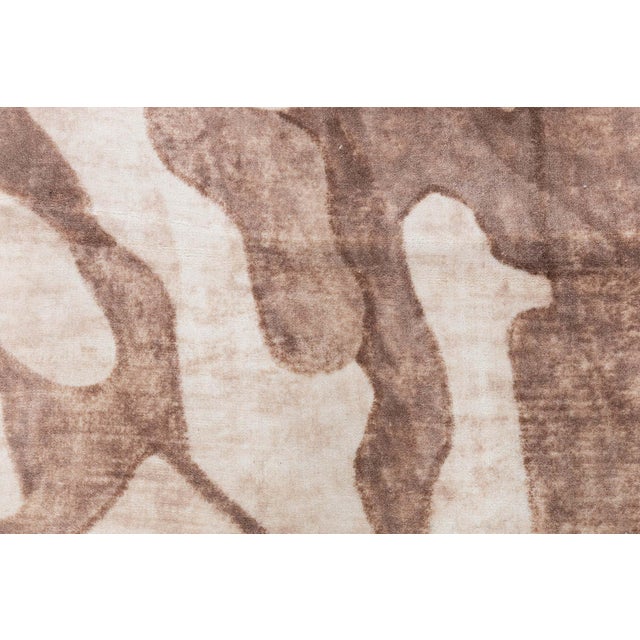 Modern Abstract Organic Beige And Dusty Rose Rug "Rhizome" by Doris Leslie Blau For Sale In New York - Image 6 of 6
