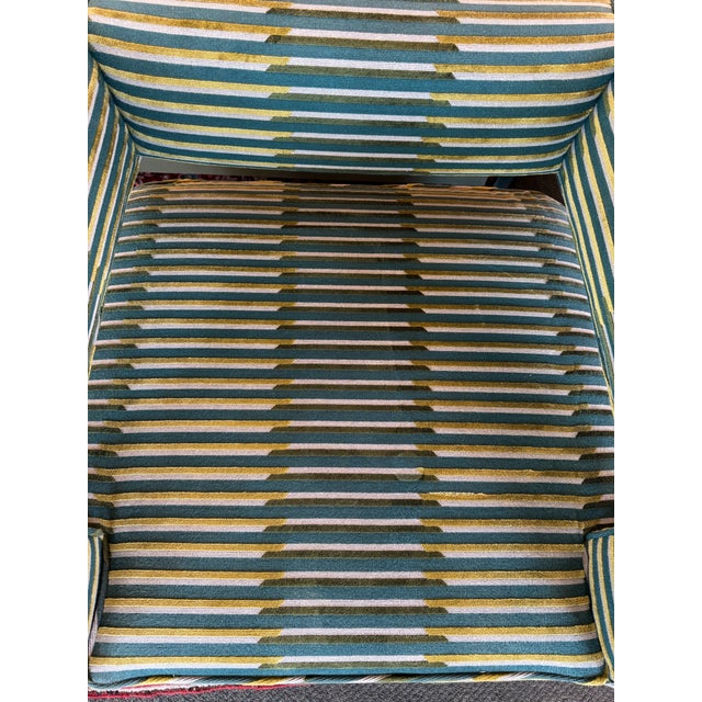 Restoration Hardware Drew Swivel Chair, Custom For Sale - Image 14 of 17