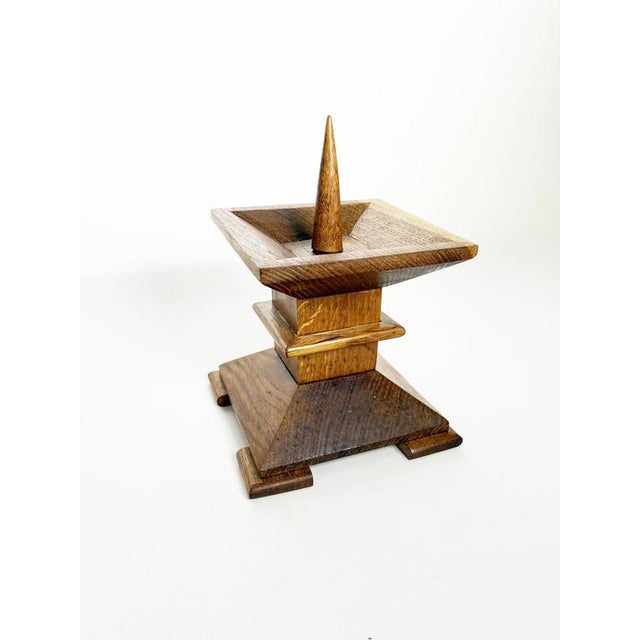 Oak Candleholder, France, 1940s For Sale - Image 10 of 11