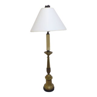 Antique French Brass Lamps - A Pair For Sale