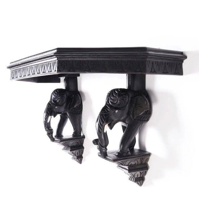 English Antique Anglo Indian Wall Shelf or Bracket For Sale - Image 3 of 9