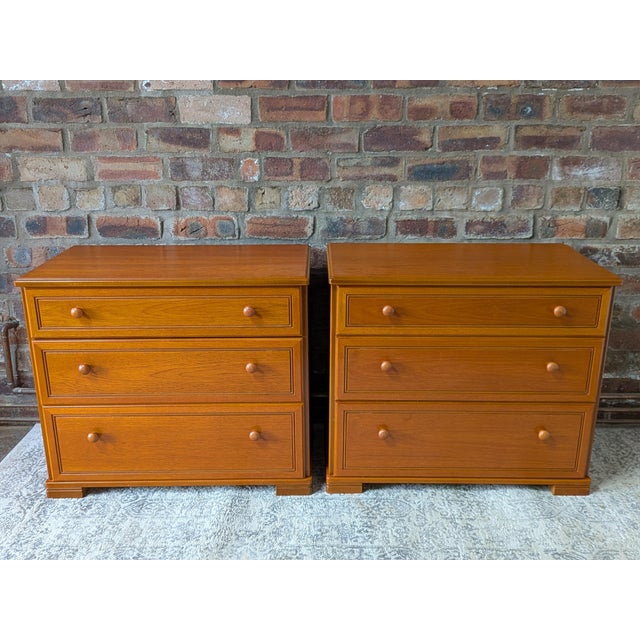 Brown Mid-Century Teak Albany Chests of Drawers from Stag, 1980s, Set of 2 For Sale - Image 8 of 12