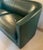 Dark Green Art Deco Style Three-Seater Sofa in Green Leather, Circa 1980 For Sale - Image 8 of 12