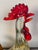 Italian 1960s Italian Blown Glass Rooster Figurine W Gold Specks For Sale - Image 3 of 7