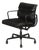 Black on Black Soft Pad Desk Chair by Charles Eames for Herman Miller, Signed For Sale