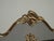 Metal Vintage French Provincial Ribbons Love Birds Gold Brass Fireplace Screen #2 For Sale - Image 7 of 14