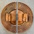1930s Set of 10 Copper Heavy Cabinet Pulls & Handles From 30's For Sale - Image 5 of 9