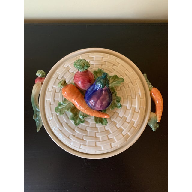 Vintage Fitz & Floyd Trompe L’Oeil Basket Casserole Dish For Sale In South Bend - Image 6 of 13