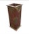 Wood Mid-Century Arts and Crafts Mango Wood With Mounted Brass Sheeting Ornate Umbrella Stand For Sale - Image 7 of 12