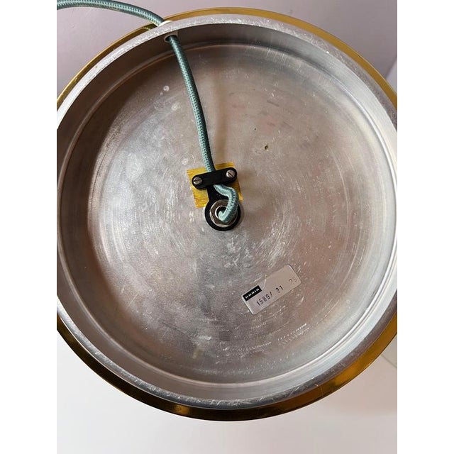 Green and White Glass Table Lamp from Doria For Sale - Image 9 of 11