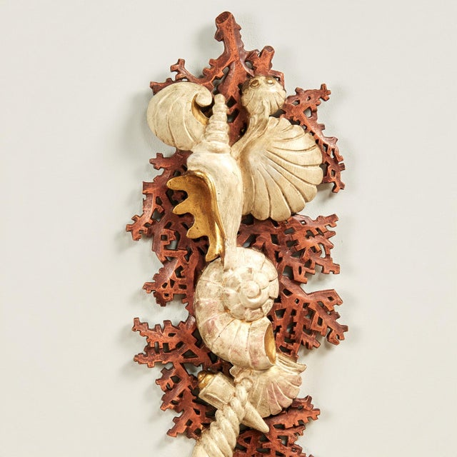 Antique Pair of Italian Grotto Style Wall Brackets or Ornaments With Seashells For Sale - Image 12 of 13