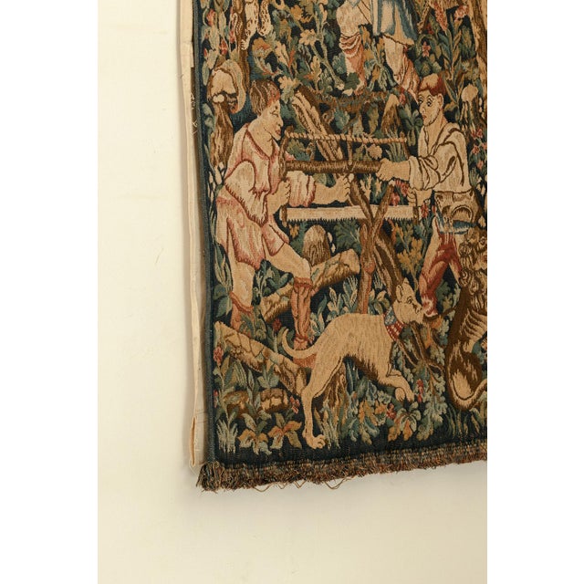 Vintage Wall Tapestry, France For Sale - Image 3 of 14