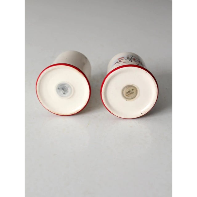 Ceramic Vintage Royal Season Stoneware Snowman Salt & Pepper Shakers For Sale - Image 7 of 9