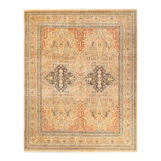 Mogul, One-of-a-Kind Hand-Knotted Area Rug in Yellow, 8' 2" x 10' 2" For Sale