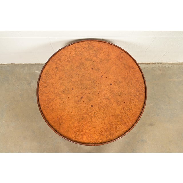 1960s Baker Furniture French Regency Louis XVI Burled Wood Coffee Table or Cocktail Table, Circa 1960s For Sale - Image 5 of 10