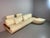 Mid-Century Italian Cream Leather Landscape Sofa with Chaise Longue and Integrated Table from Frighetto, Italy, 1980s, Set of 2 For Sale - Image 10 of 18