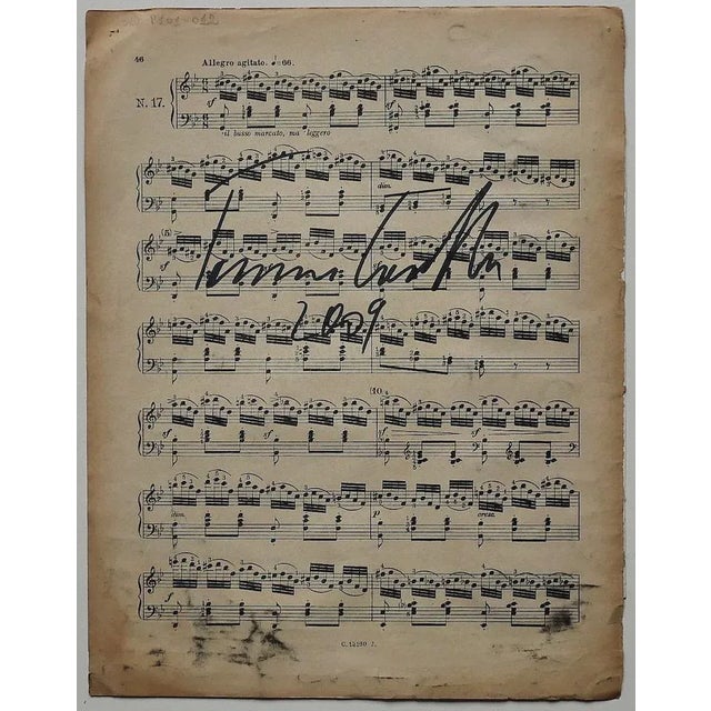 Musical Notes'' is a beautiful artwork in mixed media, tempera and college on a musical note, realized in 2009 by Tommaso...