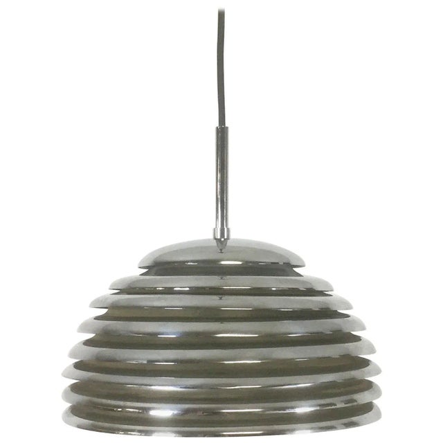 German Chrome Hanging Pendant Lamp by Kazuo Motozawa for Staff, 1960s For Sale - Image 11 of 11