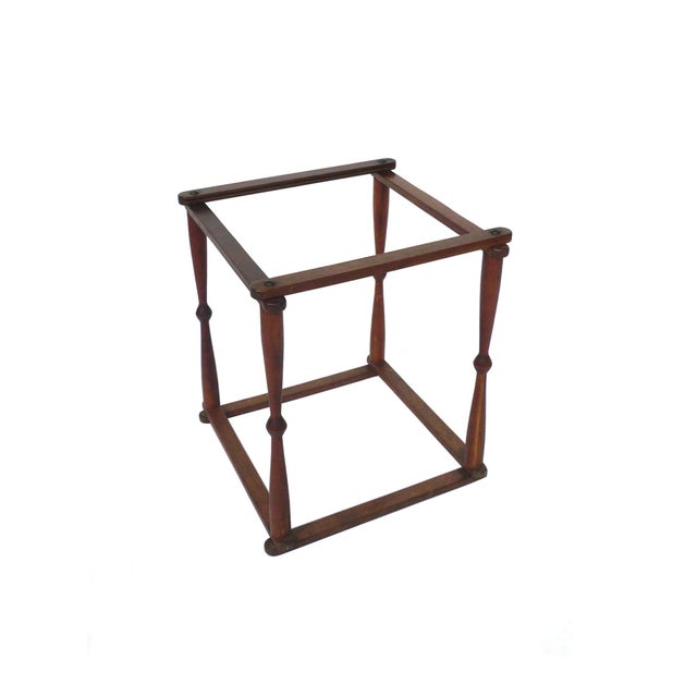 1940s Campaign-Style Collapsible Walnut End Tables - A Pair For Sale - Image 9 of 18