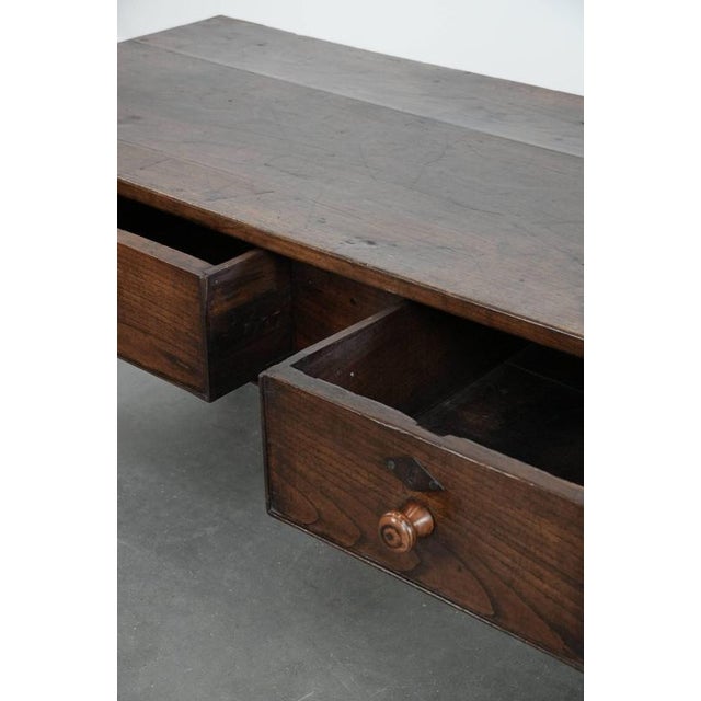 Antique Southern European Chestnut Coffee Table with Drawers, 18th Century For Sale - Image 10 of 18