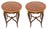 Empire Side Tables with Occasional Lamps, France, Set of 2 For Sale