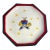 MCM Italian DeSimone Octagonal Ceramic Hand Painted Angel Plate For Sale