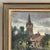 Wood Framed Oil Painting on Canvas by Jose Salvaggio (1953-) 'Village on the Saulx River, Meuse' For Sale - Image 7 of 16