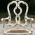 Off-white Vintage Regency Chinoiserie Chippendale Arm Chair For Sale - Image 8 of 13
