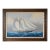 Vintage T. Peter Nautical Schooner Sailing Vessel Oil on Canvas Painting For Sale