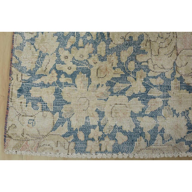 Kerman Rug 7’11” X 11’7” Pink Wool Vintage Distressed Hand-Knotted Carpet For Sale - Image 12 of 15