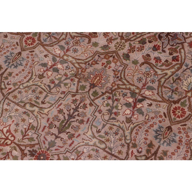 1990s Intricate Tabriz Pak-Persian Gray/Copper Wool Rug - 8'1'' X 10'3'' For Sale - Image 5 of 9