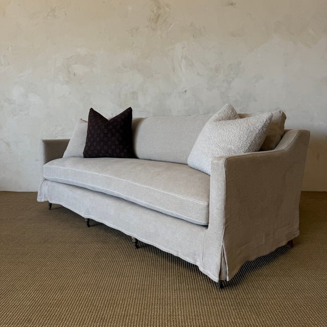 2020s Rudin Slipcovered Sofa - Flax For Sale - Image 5 of 8