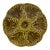 1950s French Gien Majolica Olive Green Oyster Plate For Sale