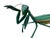 Mid-Century Modern 1960’s Japanese Cold Painted Bronze Praying Mantis Sculpture For Sale - Image 3 of 5