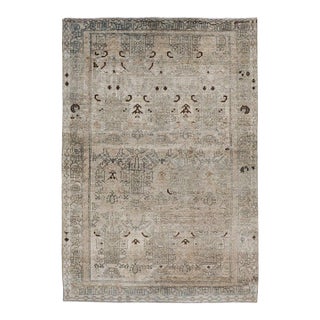 Galerie Shabab Collection Mid-20th Century Persian Malayer Throw Rug For Sale