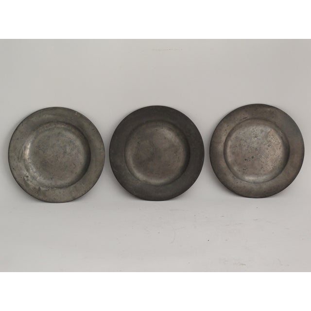 Antique Pewter Plates, Set of 3 Chairish