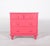 Chest of drawers painted pink. Finished in a vibrant shade of pink, the chest of drawers has a playful, contemporary feel...