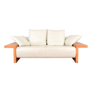 Italian Leather Sofa from Giorgetti, 1980s For Sale