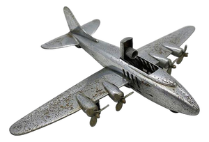 Mid 20th Century Chrome B-29 Superfortress Airplane Table Lighter by Hamilton