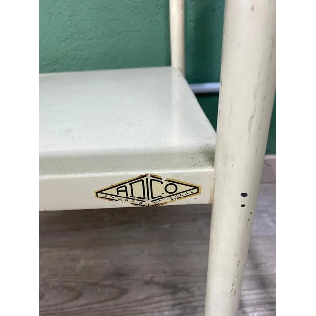Vintage White Hospital Table For Sale - Image 6 of 13