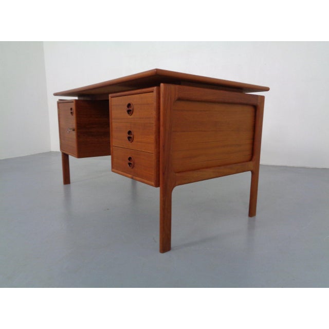 Mid-Century Modern Teak Desk from Gasvig GV Møbler, Denmark, 1960s For Sale - Image 3 of 17