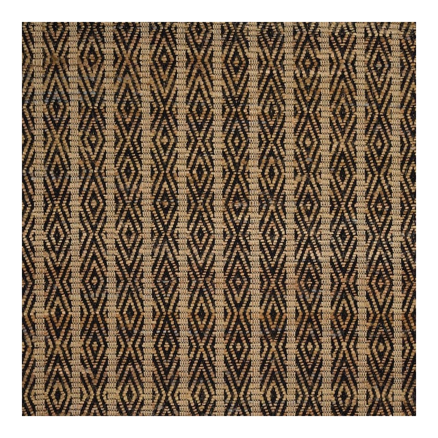 Sample - Schumacher Kyara Handwoven Fabric In Brown & Black For Sale