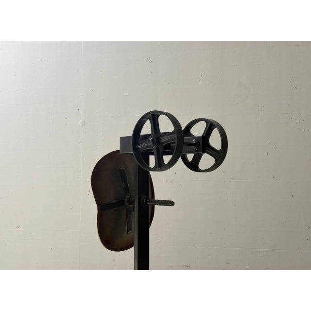 Industrial Bench with Adjustable Leather Seats by Kare Design, 2000s For Sale - Image 11 of 16