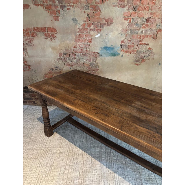Refectory Kitchen Dining Table in Oak, 1940s For Sale - Image 12 of 14