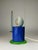 Blue Round Table Lamp by Michele De Lucchi for Bieffeplast, 1983 For Sale - Image 8 of 15