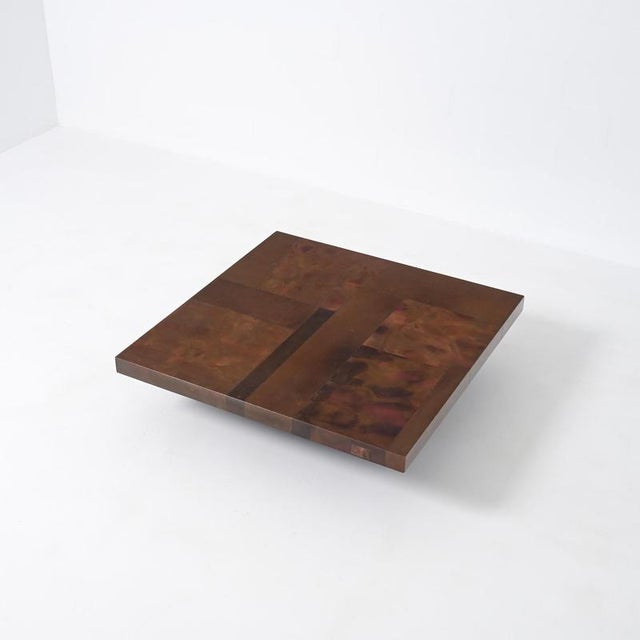 Copper Coffee Table by Lorenzo Burchiellaro, 1970s For Sale - Image 3 of 18