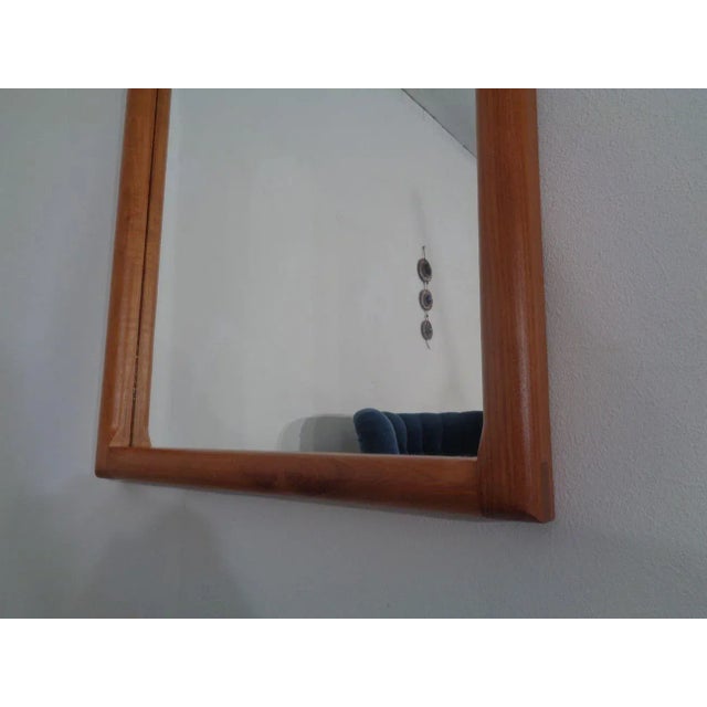 Brown Large Cathedral Teak Mirror by Kai Kristiansen for Vildbjerg Møbelfabrik, 1960s For Sale - Image 8 of 18